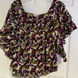 Terra & Sky Multicolor Patterned Blouse
